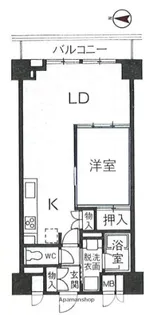 パインコート梅屋敷【9階】の間取り