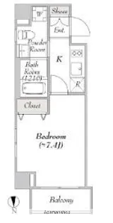 MIRIA RESIDENCE NAGAHARA【6階】の間取り