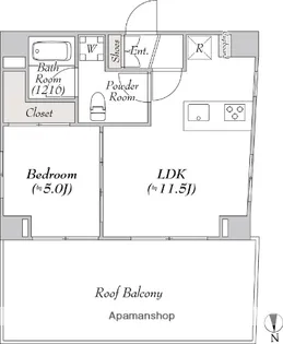MIRIA RESIDENCE NAGAHARA【702号室】の間取り