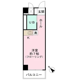 エクセル駒沢【202号室】の間取り