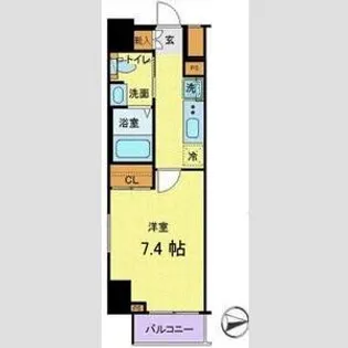 GENOVIA目黒南GREEN VEIL【5階】の間取り