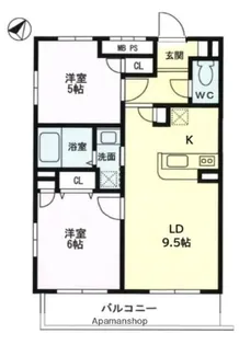 TFレジデンス鵜の木【2階】の間取り