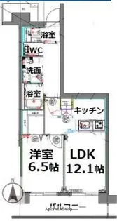シティコート目黒1号棟【8階】の間取り