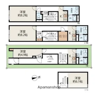 DOMANI目黒本町【1階】の間取り