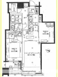 大崎ウエストシティタワーズW棟【36階】の間取り