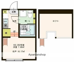 FORWARD FIELD 羽田【103号室号室】の間取り