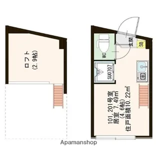 メゾンソフィア南蒲田【2階】の間取り
