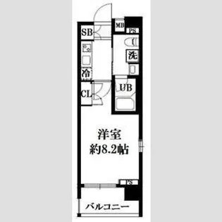ステージファースト芝公園【4階】の間取り