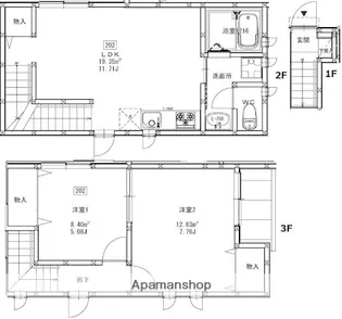 マル・アズール品川ウエスト【202号室】の間取り