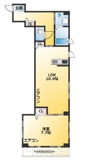 サンファミール【3階】の間取り
