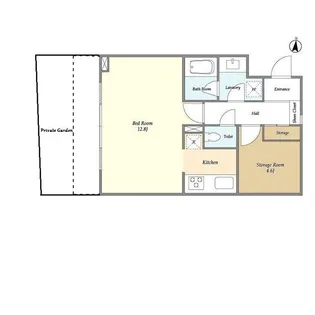 プレアード目黒【1階】の間取り
