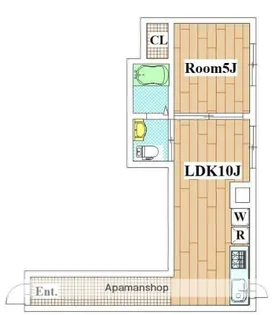 CORTILE中延【105号室】の間取り