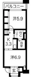 シティコート目黒3号棟【4階】の間取り