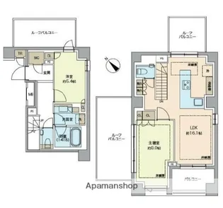 レガシス代官山【5階】の間取り