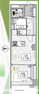 アクティ目黒駅前1号棟【310号室】の間取り