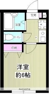 チェスナッツ戸越【1階】の間取り