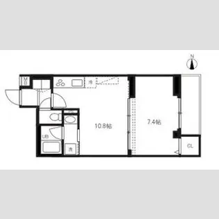 ハーモニーレジデンス蒲田アートヴィラ【1階】の間取り