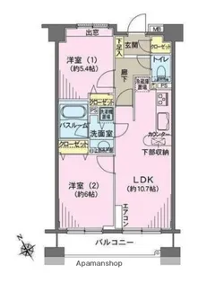 ヒルレジデンス大崎【2階】の間取り