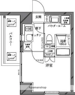 セジョリ蒲田【4階】の間取り