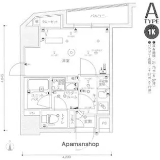 スカイコートパレス蒲田【6階】の間取り