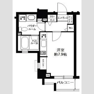 SYNEX SHINAGAWAーEBARA【7階】の間取り