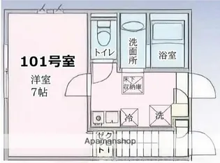 BRIGHTSHIMOMARUKO【2階】の間取り