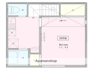 BRIGHTSHIMOMARUKO【2階】の間取り