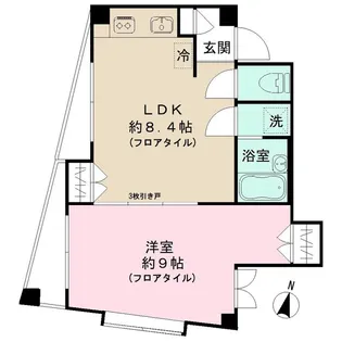 アヴァンス目黒【3階】の間取り