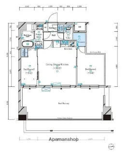 ガリシア品川南大井【6階】の間取り