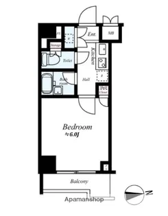 ルーブル京浜蒲田【4階】の間取り