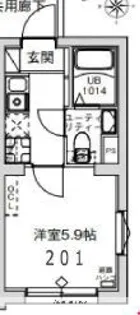 アイリス中延【101号室】の間取り