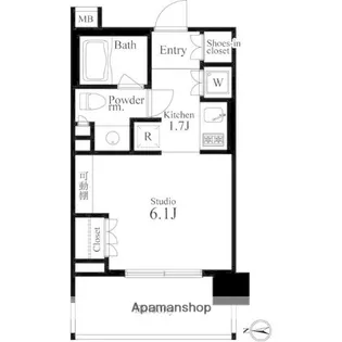 イプセ蒲田【7階】の間取り