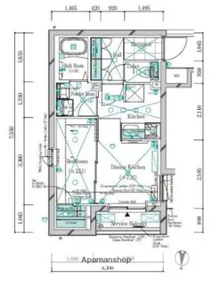 ガリシア千鳥町Ⅱ【4階】の間取り