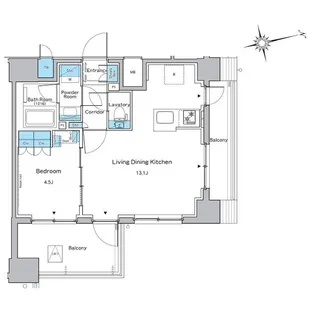 ルフォンプログレ品川戸越【4階】の間取り