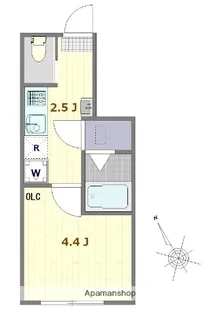 AMATERRACE馬込【1階】の間取り