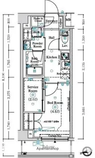 LUMEED蒲田南【2階】の間取り