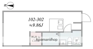 TRIAS317【102号室】の間取り