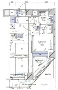 ガリシア南馬込【603号室】の間取り