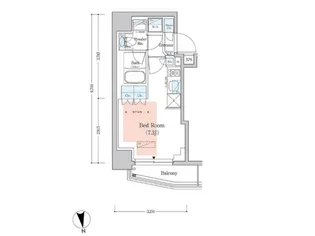 プライムアーバン品川中延【9階】の間取り