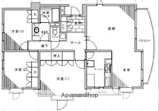 クレインヒルズ大森【201号室】の間取り