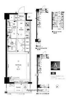 ルミードアクサス鵜の木【202号室】の間取り