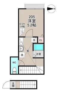 ASCOT蒲田【1階】の間取り