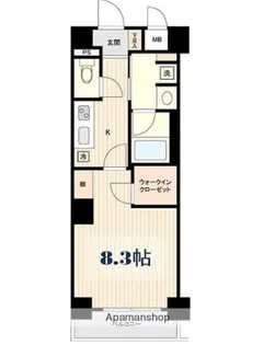 エステムプラザ蒲田TAKARABUNE【7階】の間取り