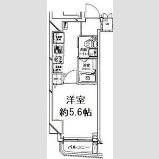 クレイシア西蒲田【8階】の間取り