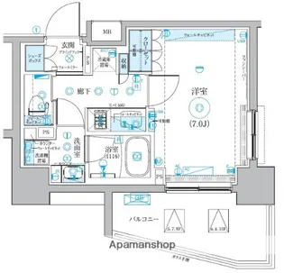 ブライズ大森本町【8階】の間取り