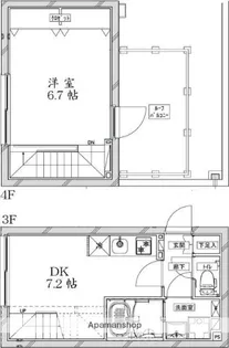 COEURBLANC大井町ANNEX【3階】の間取り