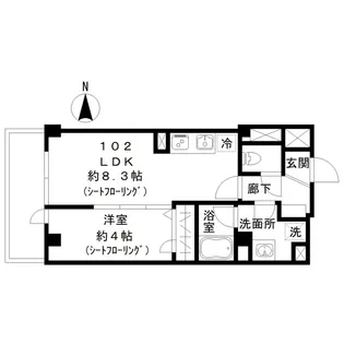 SKYE池上【1階】の間取り