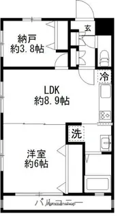 カルディアⅢ西馬込【101号室】の間取り