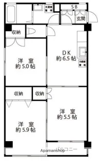 ラ フルール【1階】の間取り