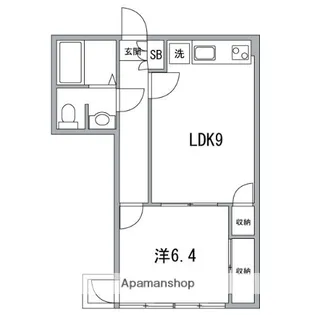 パレスガル【5階】の間取り